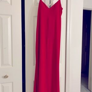 Red maxi dress